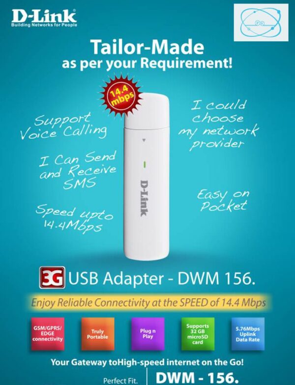 D Link 3G USB Dongle DWM156 14 4Mbps D Link 3G USB Dongle DWM156 14 4Mbps