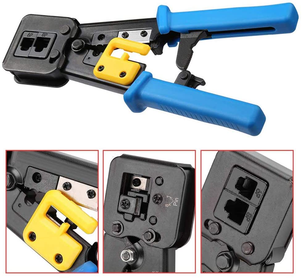 EZ-RJ45Tool Professional Crimp Tool for RJ45 Pass-Through Connectors .