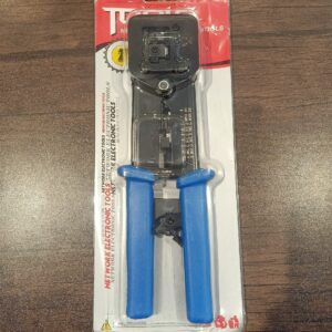 Crimp Tool Pass Through Cat5 Cat5E Cat6 Crimping Tool for RJ45/RJ12, CAT5, CAT5E, CAT6 Connectors